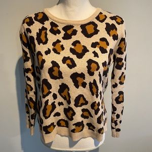Leopard print sweater